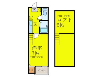 間取図 リテラタウン福大Ⅱ