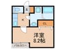 リブレア久留米大学駅前Ａ棟 1Kの間取り