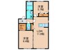 エスペランサⅡ 2LDKの間取り