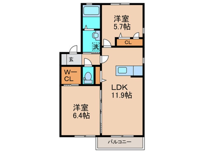 間取図 エスペランサⅡ