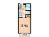カンパ－ニュ出屋敷Ⅰ 1Kの間取り