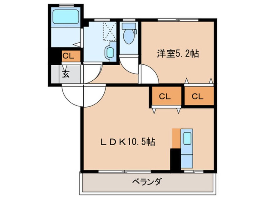 間取図 ソレーユ宗像