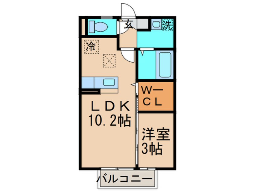 間取図 アンバ－ウッド