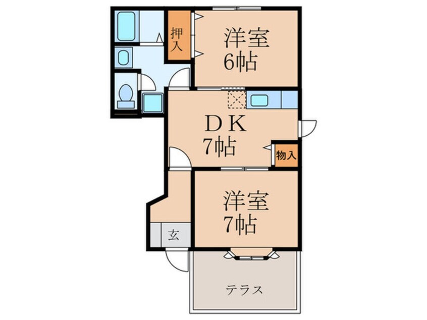 間取図 エスポワール寺畔 Ｂ棟