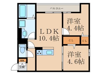 間取図 グランルージュ桜