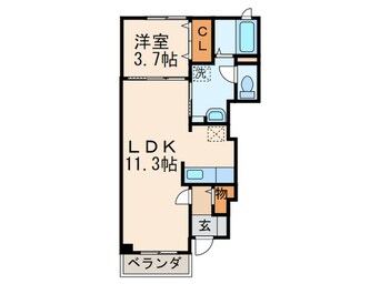 間取図 エスポワ－ル萩原Ⅱ