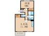 ハーモニーパーク 1LDKの間取り
