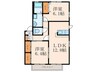 咲ら坂Ｄ 2LDKの間取り