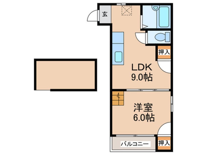 間取図 ｴﾄﾗﾝｾﾞ宮本7