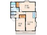 プラムフィールド 2LDKの間取り