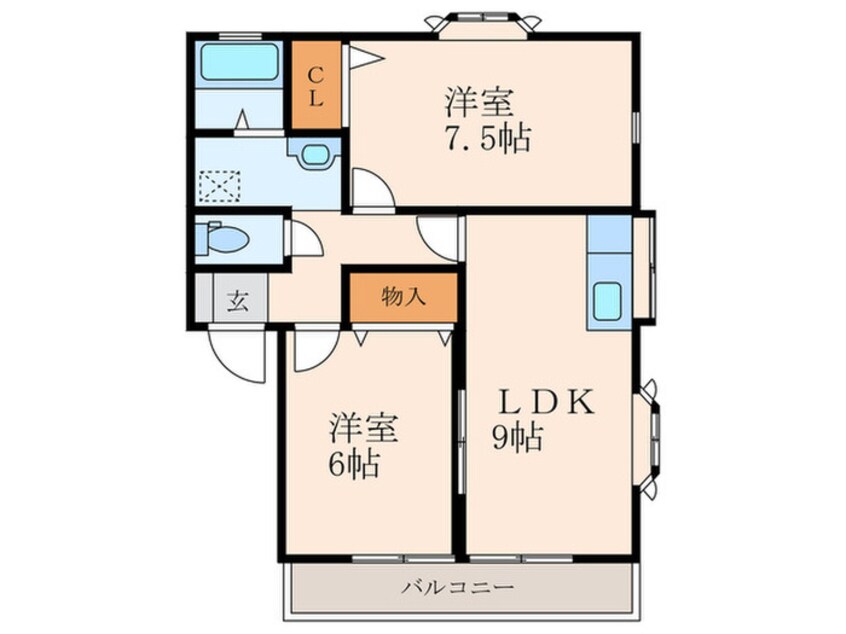 間取図 プラムフィールド