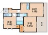 メゾン椿乃 2LDKの間取り