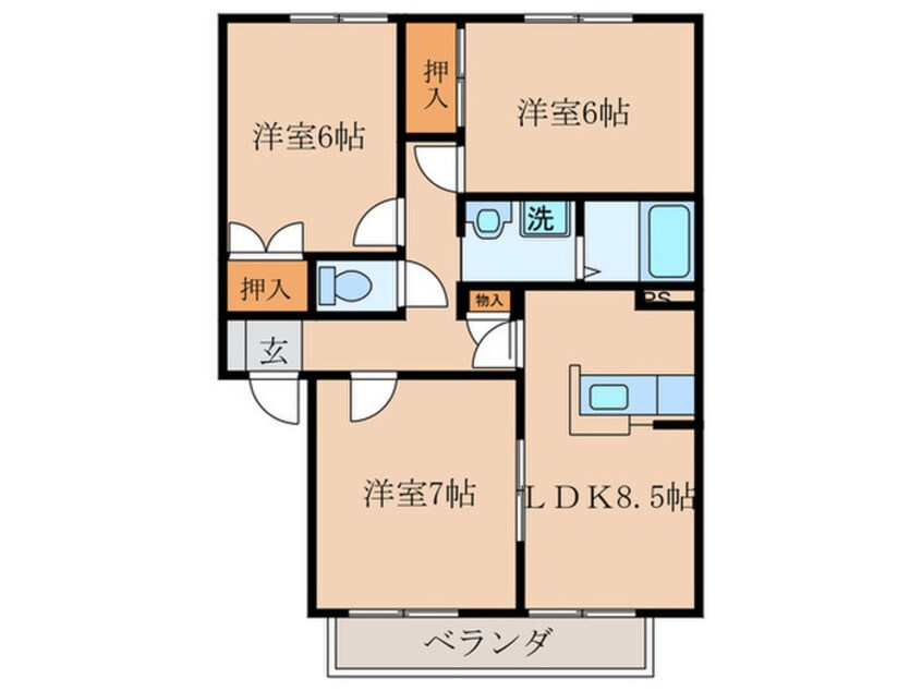 間取図 エスポアール南小倉