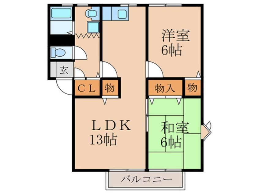 間取図 コーポチヨダ