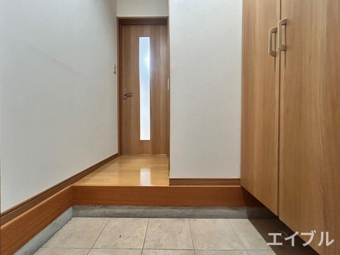 玄関 天降川借家