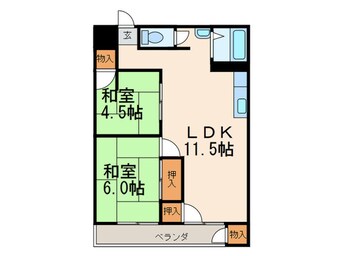 間取図 青山コーポ