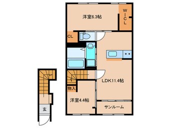 間取図 シャルマン宗像