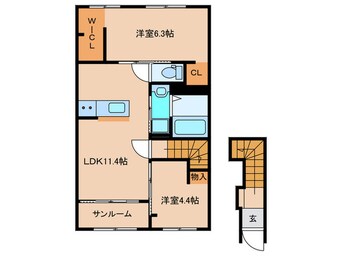 間取図 シャルマン宗像