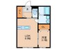 Bijou 1LDKの間取り