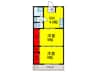 田中ビル(３･４Ｆ) 2DKの間取り