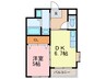 アンテスⅠ 1DKの間取り