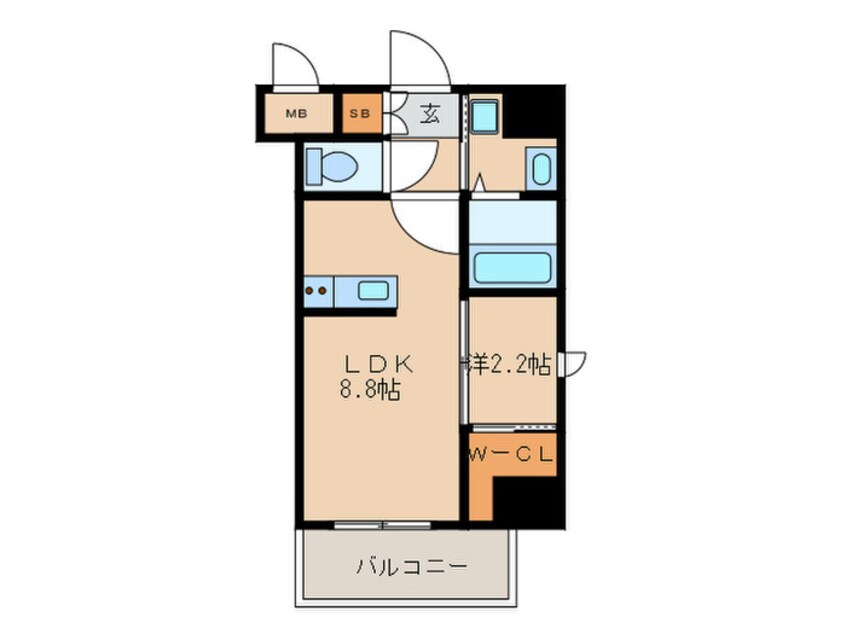 間取図 アルティザ平尾