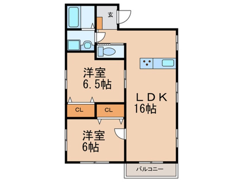 間取図 プチメゾン茶屋町Ⅰ