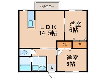 間取図 プチメゾン石坪町Ⅱ