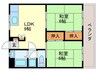 ＧｒｅｅｎＣｏｕｒｔ戸畑 2LDKの間取り