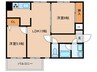 プラムビレッジHIRO 2LDKの間取り