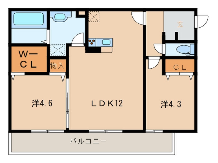 間取り図 Polonia　Matsubara　A棟