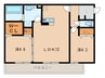 Polonia　Matsubara　A棟 2LDKの間取り