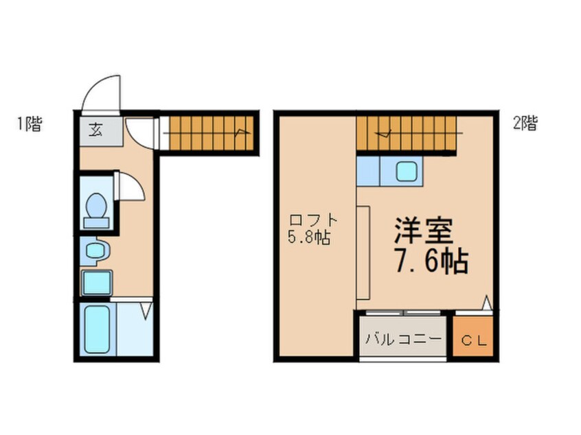 間取図 ピコロ九産大Ⅱ