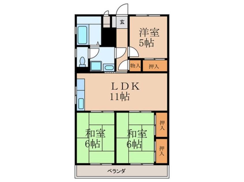 間取図 グレイスコ－ト篠崎