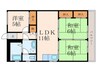 グレイスコ－ト篠崎 3LDKの間取り
