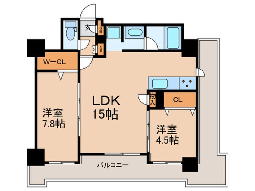 間取図 ラフィーネ博多南