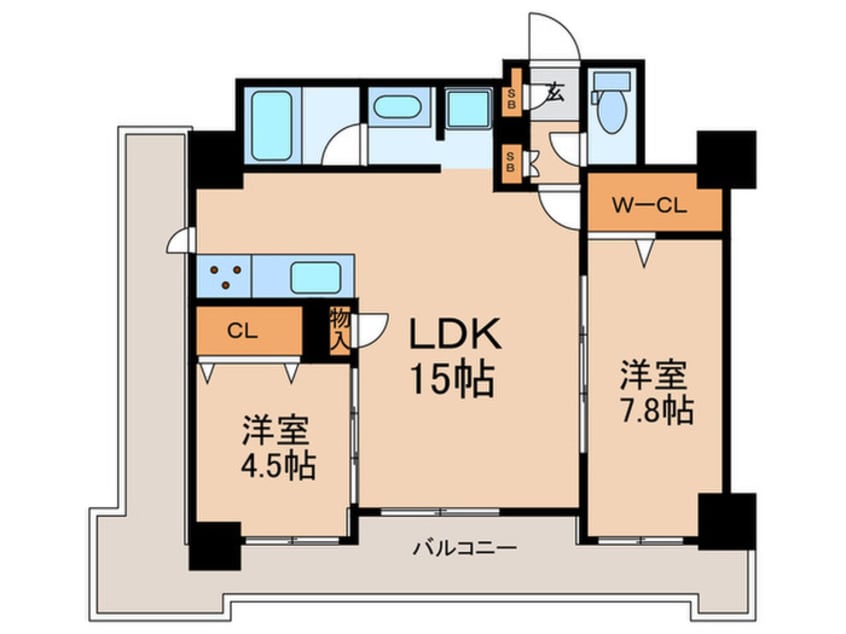間取図 ラフィーネ博多南