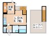 Grandtic二日市中央Ⅱ 1LDKの間取り