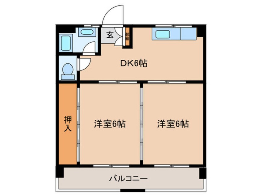 間取図 第一佐田ビル