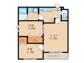 間取図 Ｍａｉｓｏｎ　ｄｅ　ＲＯＫＵ