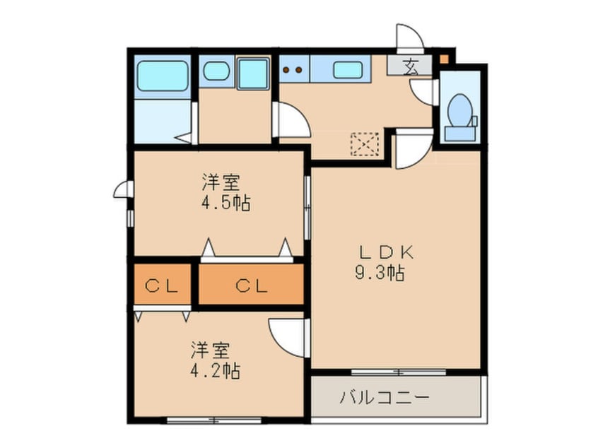 間取図 Ｍａｉｓｏｎ　ｄｅ　ＲＯＫＵ