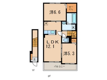 間取図 メゾンフルールⅡ