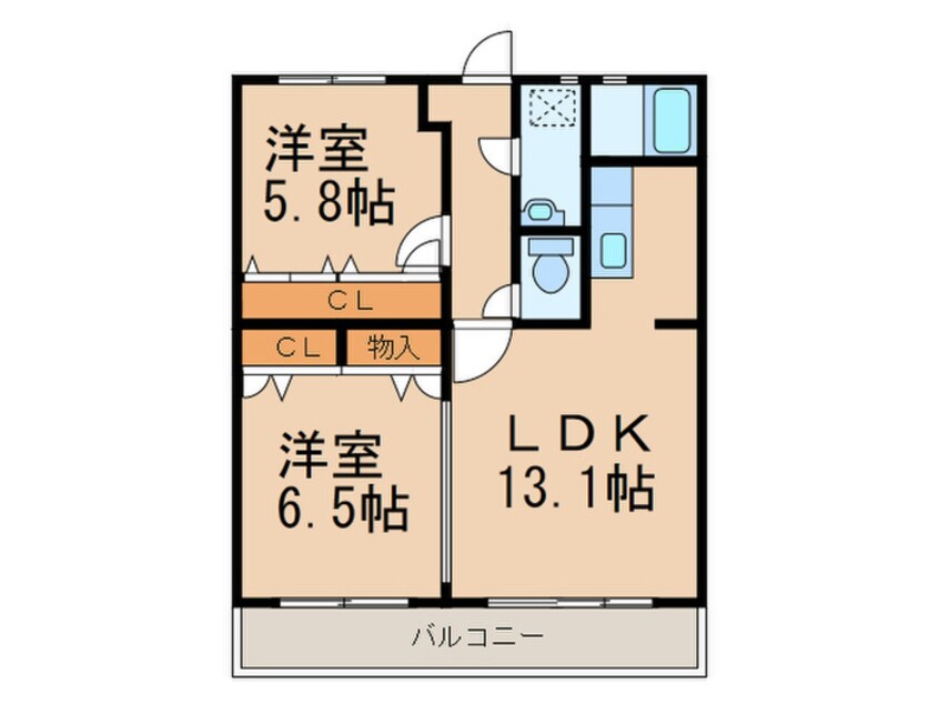 間取図 プロムナ－ド・セリ－ヌ参番館