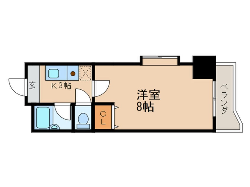 間取図 ハ－バ－ビュ－戸畑