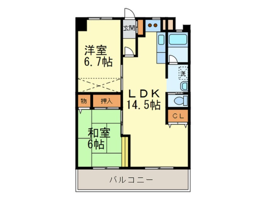 間取図 八千代コーポ