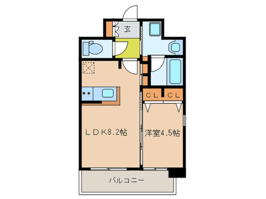 間取図 ル・シェ－ル香椎