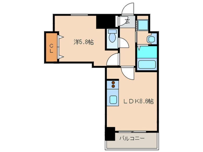 間取り図 ステイツ姪浜駅前