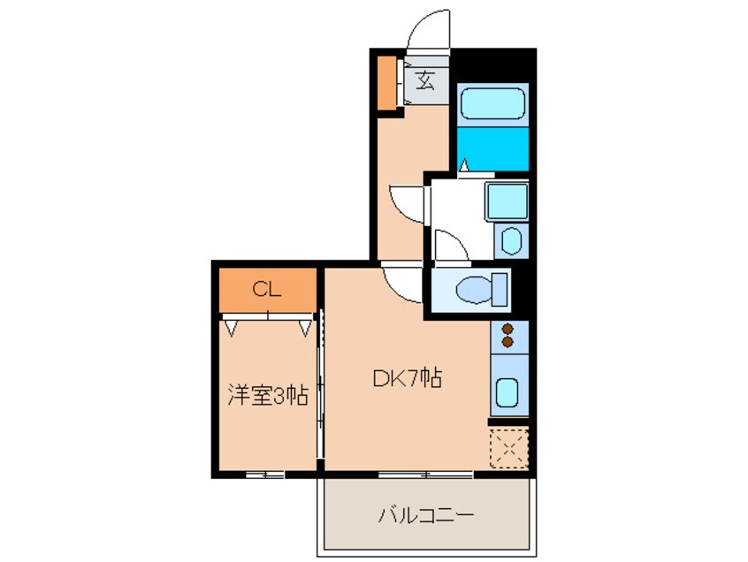 間取図 ラ・ポルテ今宿