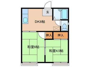 間取図 葉月コーポ