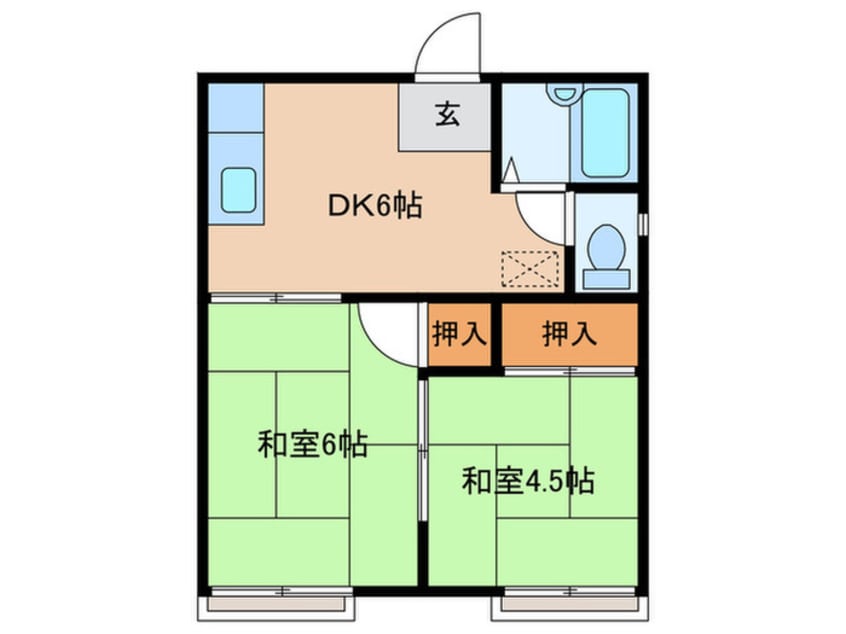 間取図 葉月コーポ